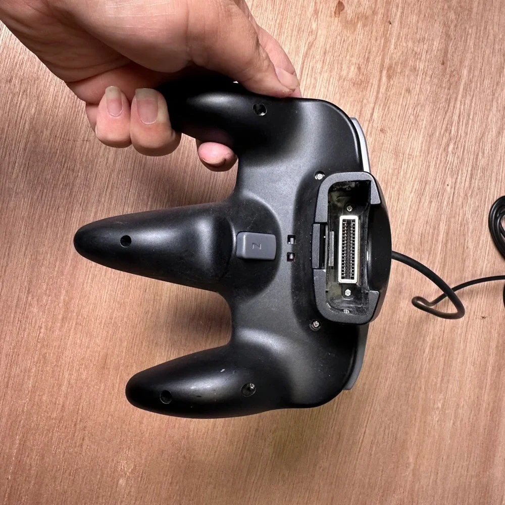 Black N64 Wired Controller for Nintendo 64 Retro Gaming Console